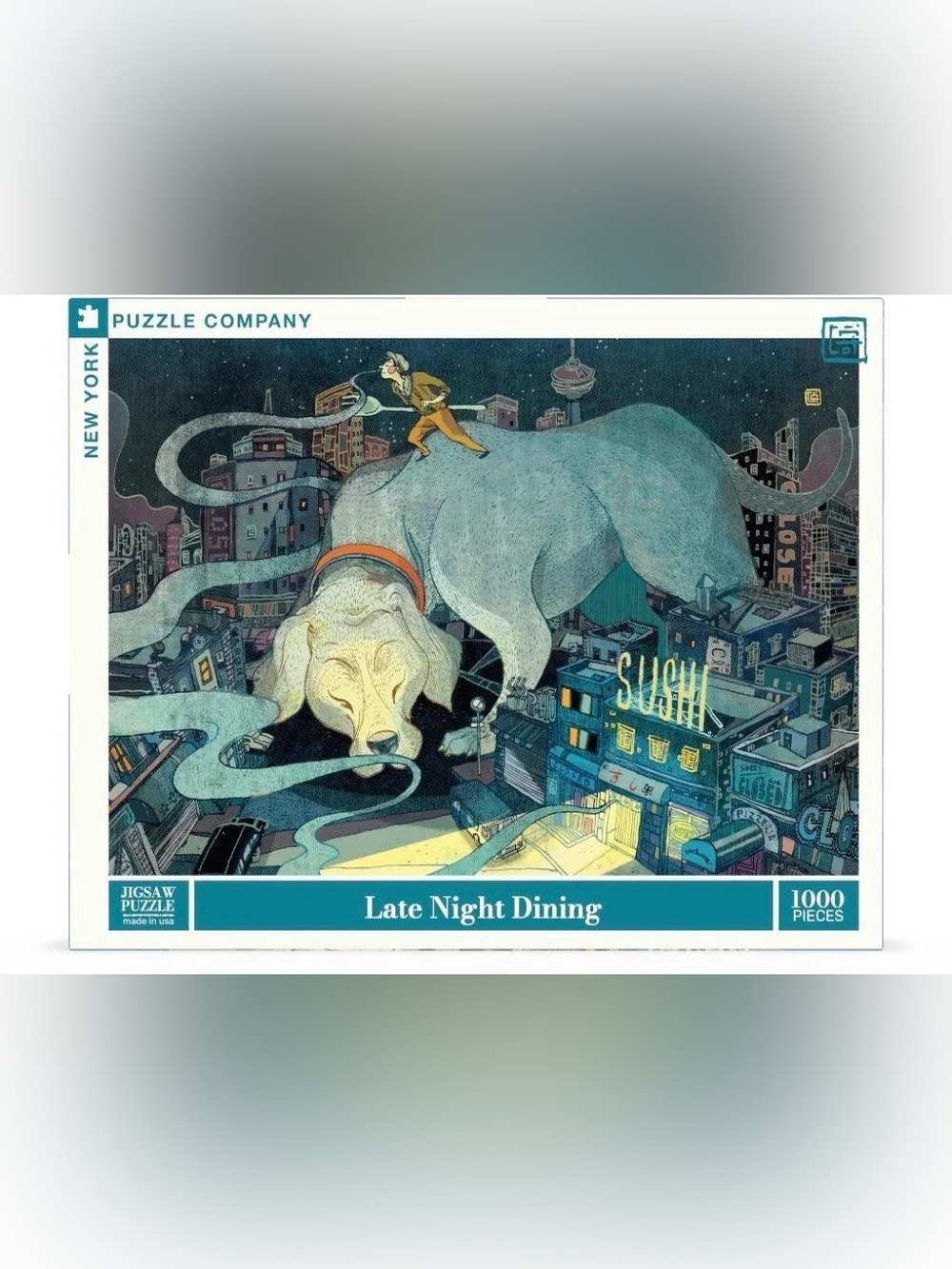 NWT New York Puzzle Company Late Night Dining Jigsaw Puzzle 1000 Pieces